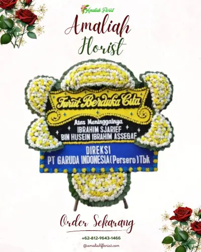 Papan Bunga Duka di Dadi Mulya
