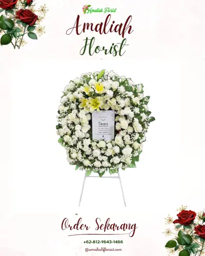 Krans Bunga Duka Cita di Dadi Mulya